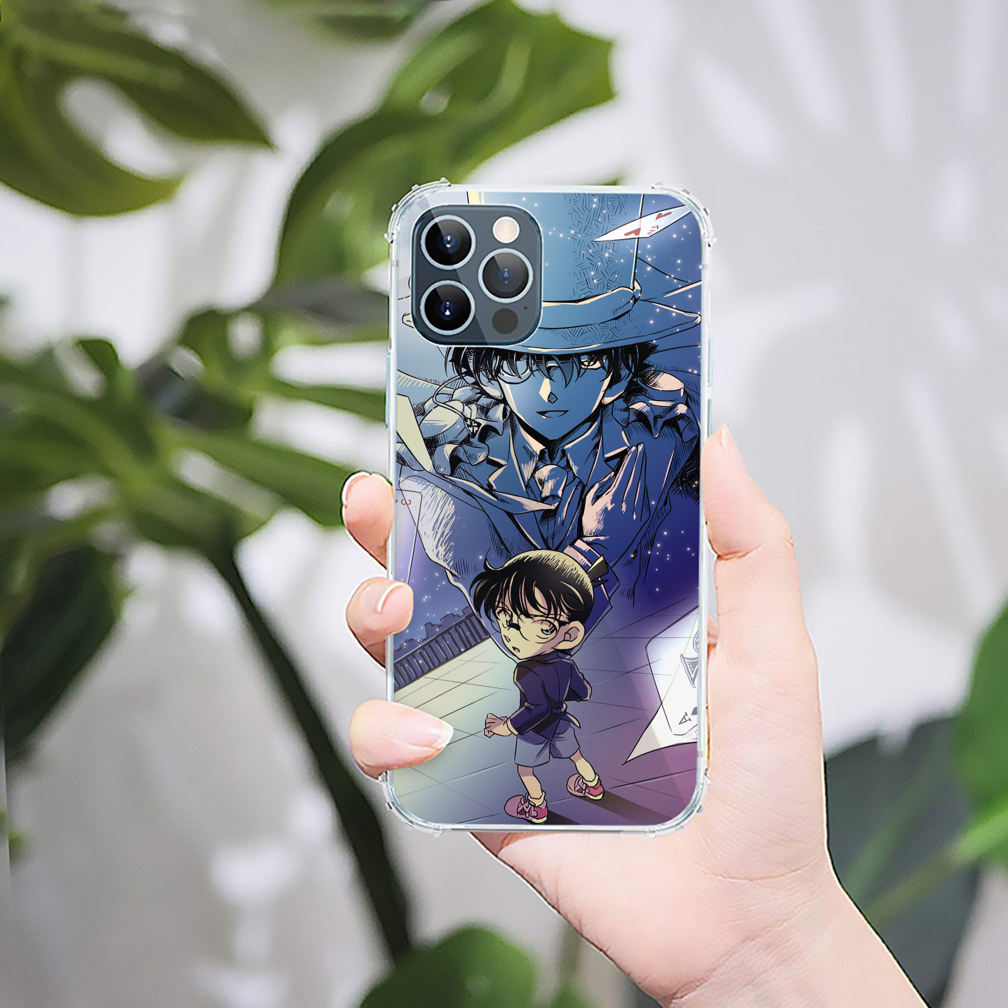 （画像用） 名探偵コナン Detective Conan 【iPhone 12シリーズ対応】透明スマホケース（クリアソフトケース）